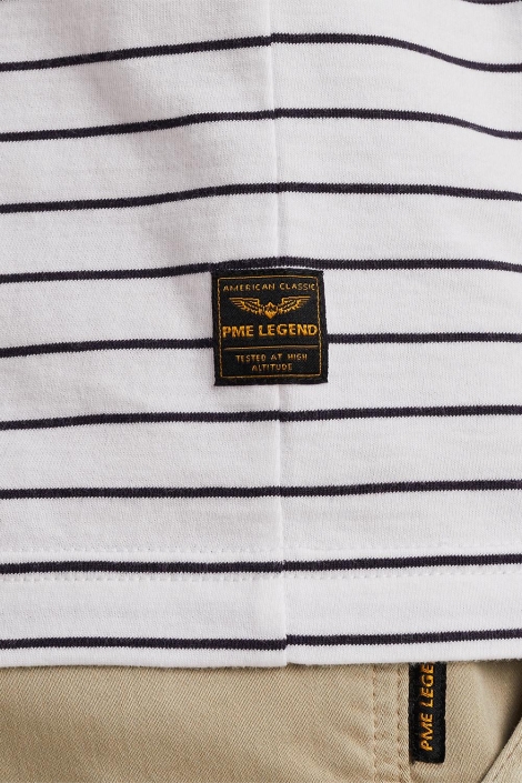 PME legend short sleeve r-neck yarn dyed stri